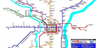 פילדלפיה תחבורה ציבורית מערכת מפה