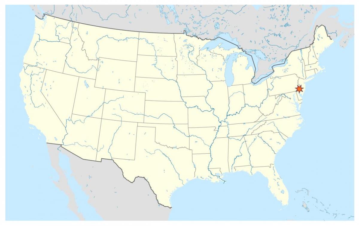 מפת העולם פילדלפיה