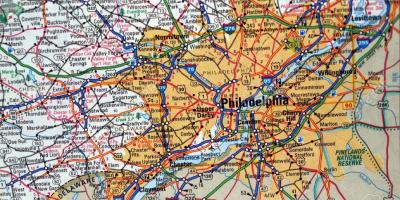 מפה של פילדלפיה pa